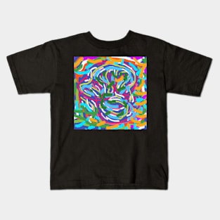 pixel art painting extraterrestrial alien Kids T-Shirt